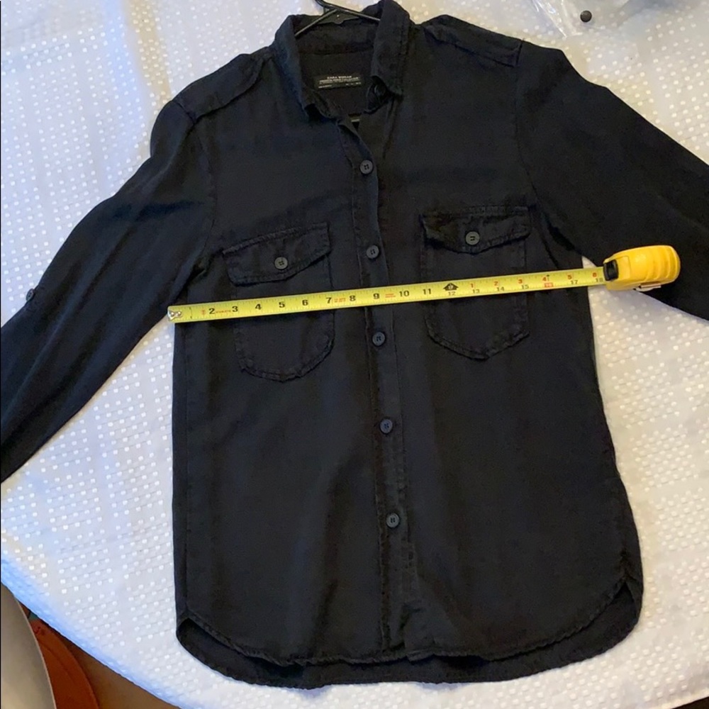 Zara button down top